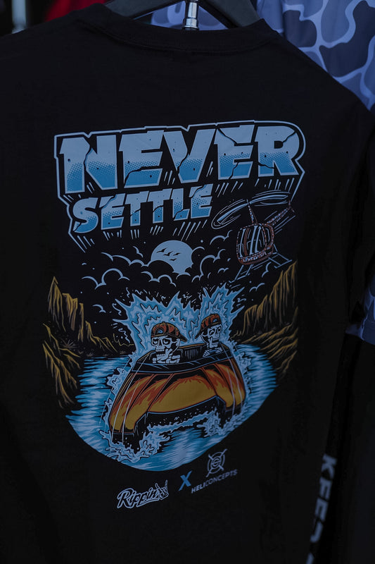 Never Settle X Heli Concepts Collab